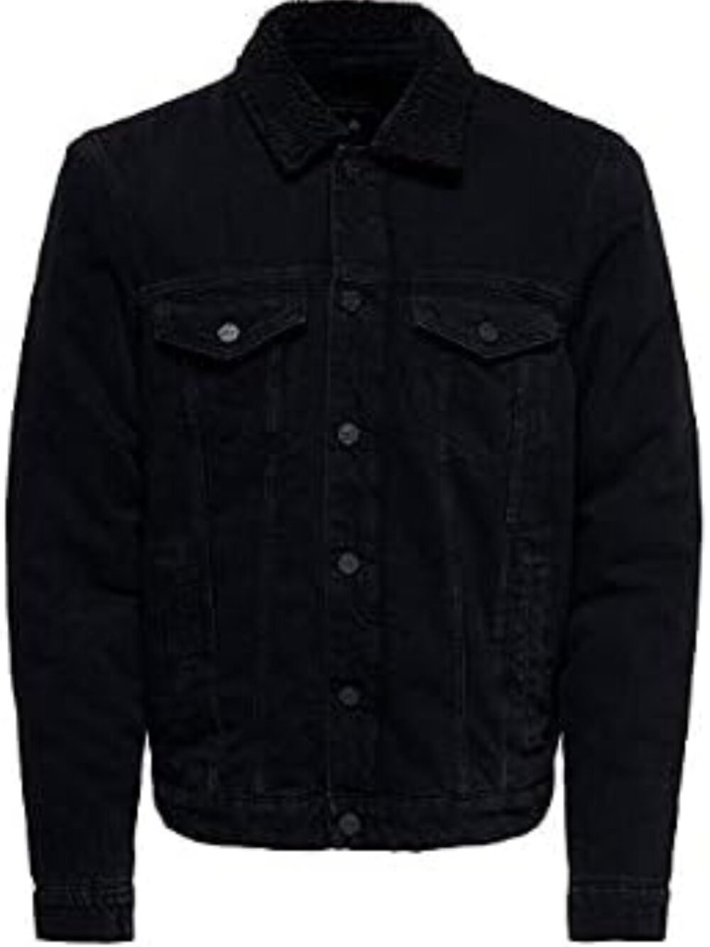 ONLY & SONS Black Denim Men's Jacket - Size S